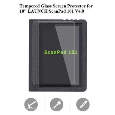 Tempered Glass Screen Protector for 10inch LAUNCH ScanPad 101 V4